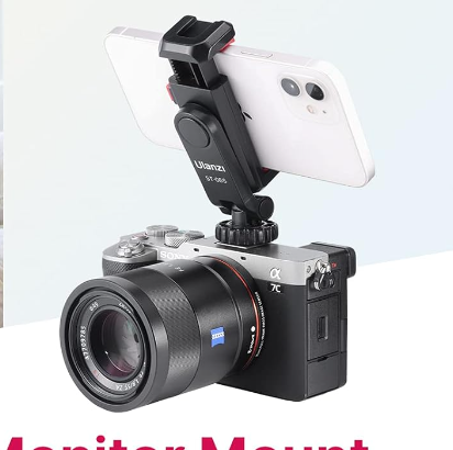 Phone Tripod Mount for cameras with hot shoe